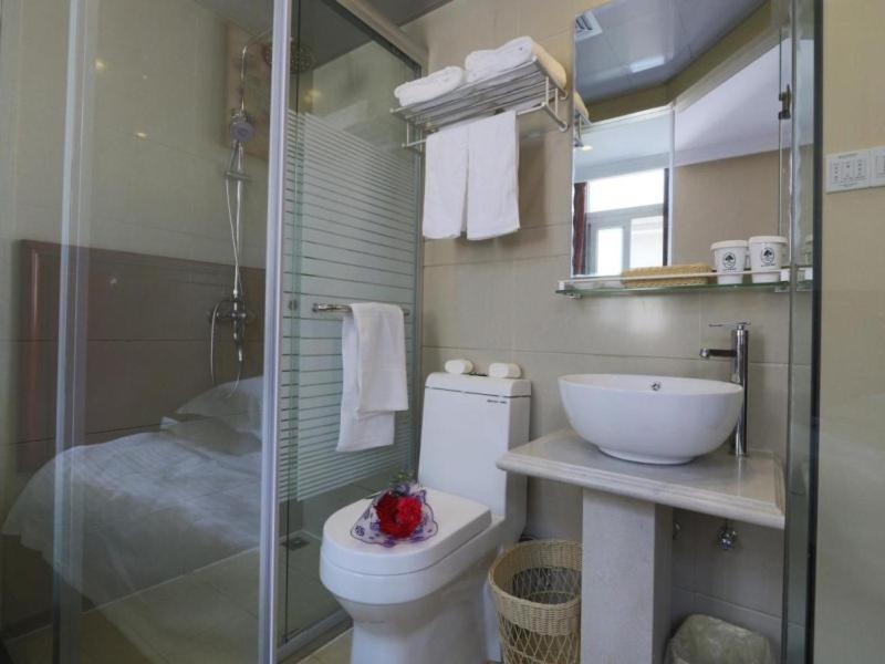 Greentree Inn Shanghai Pudong Airport Huaxia East Road Railway Station Shell Hotel Buitenkant foto