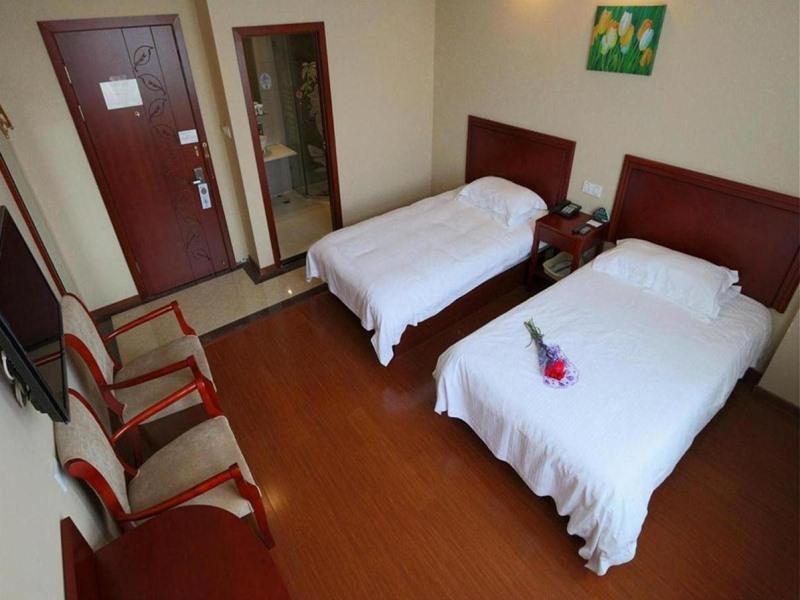 Greentree Inn Shanghai Pudong Airport Huaxia East Road Railway Station Shell Hotel Buitenkant foto
